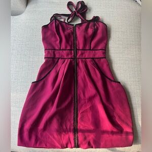Guess Brand, Sexy pink, halter tie mini dress. Size 1